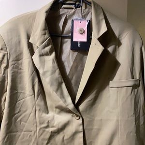 Size10 US triple button safe green blazer